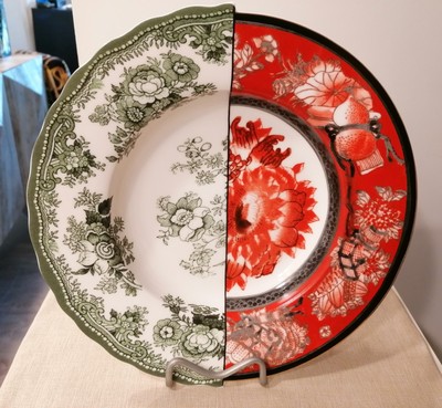 SELETTI, Hybrid model, Cecilia, bottom plate, porcelain