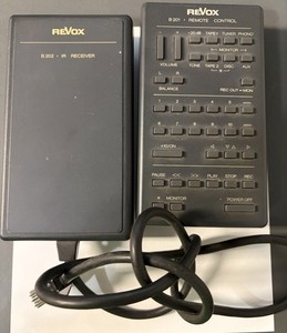Revox B201 Remote and Revox B202 IR Remote Receiver Used