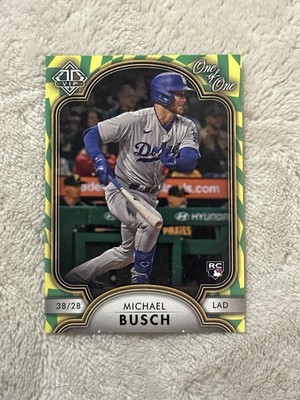2023 Topps Transcendent VIP Party Michael Busch Base Card 1/1 Rookie - See Pics