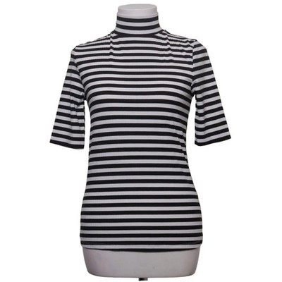 F&F, Top, Größe: 34, Schwarz/Weiß, Elasthan/Polyester/Viskose, Streifen #HC3