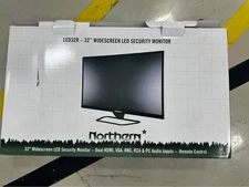 (Bulk) Northern 32” Commercial LED Security Monitor - New in Box - Dual HDMI/VGA