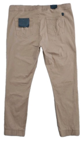 Free Planet Men's Bottoms Drawstring Cuffed Stretch Khaki Jogger Pants Sz 5X NWT - Picture 2 of 10