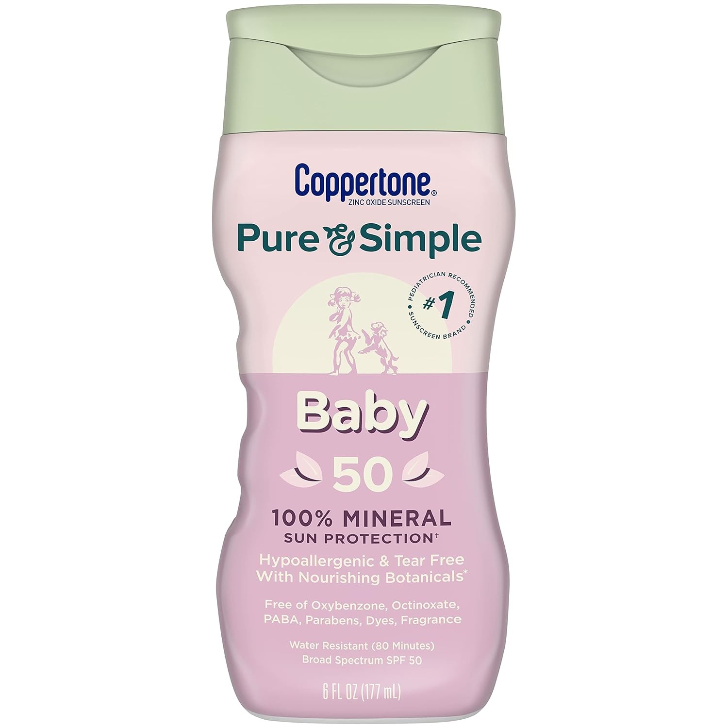 Coppertone Pure and Simple Baby SPF 50 Broad Spectrum Sunscreen Lotion