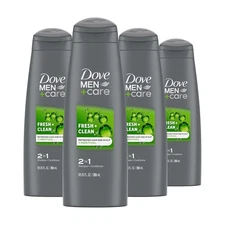 DOVE MEN + CARE Fortifying 2-in-1 Shampoo and Conditioner, 4 Pack, 12 oz