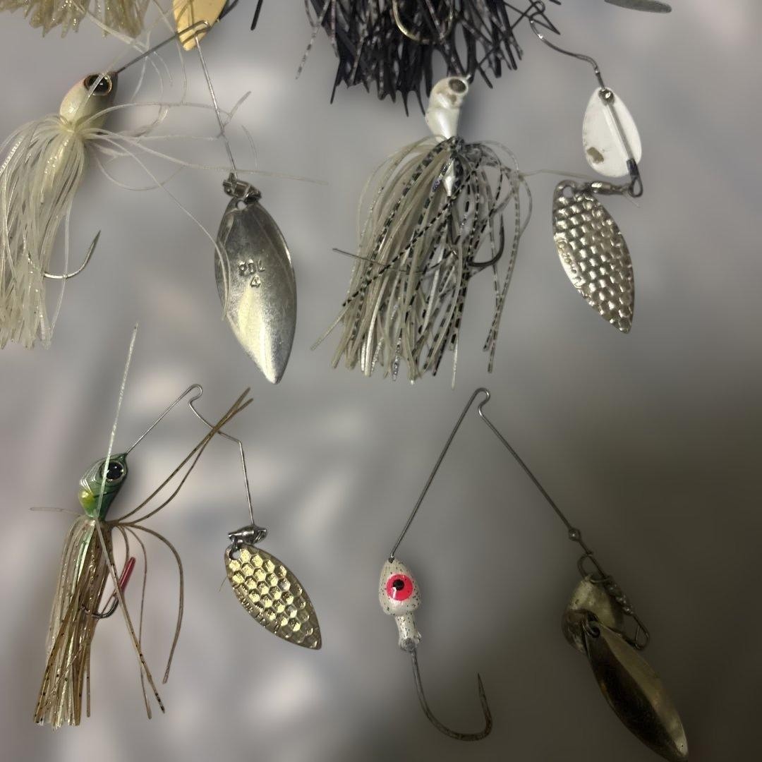 Buzzbait, spinnerbait set, many colors, 20 pieces, case - Image 3