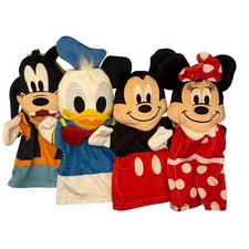 Disney Baby Melissa Doug Hand Puppets Mickey Minnie Donald Goofy Set of 4