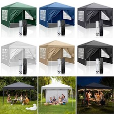 3x3M Pop Up Garden Gazebo Outdoor Party Tent Canopy for Outdoor Party Camping UK