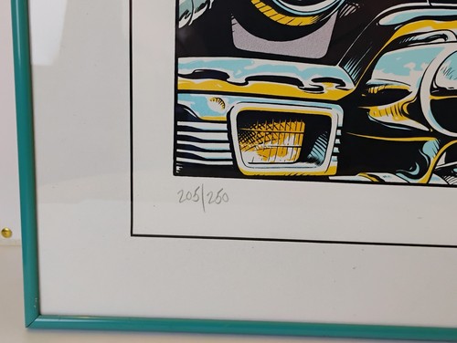 Mark Schultz Serigraph Cadillacs & Dinosaurs Framed Signed 34.5"x 23" - Picture 6 of 10