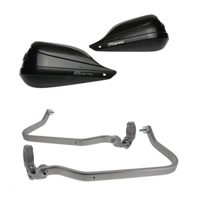 BarkBusters STORM Black Handguard & Fit Kit Royal Enfield Himalayan 2016 - 2021
