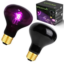 75W 2 Pack Basking Spot Infrared Night Heat Lamp Moonlight Heat Bulb for Rept