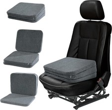 Adjustable Car Booster Seat for Short Drivers, 3 Heights, Supportive Seat Pad