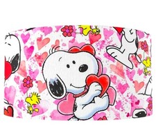 1.5" 1 yard Dog love Cartoon Valentine's Day Printed Grosgrain Ribbon 1158835