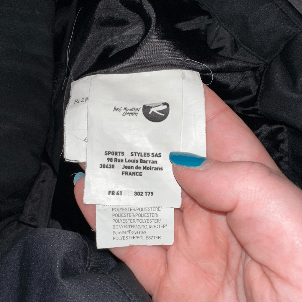 Rossignol Women’s Black Pink Down Filled Quilted Vest Size Medium EUC image 7