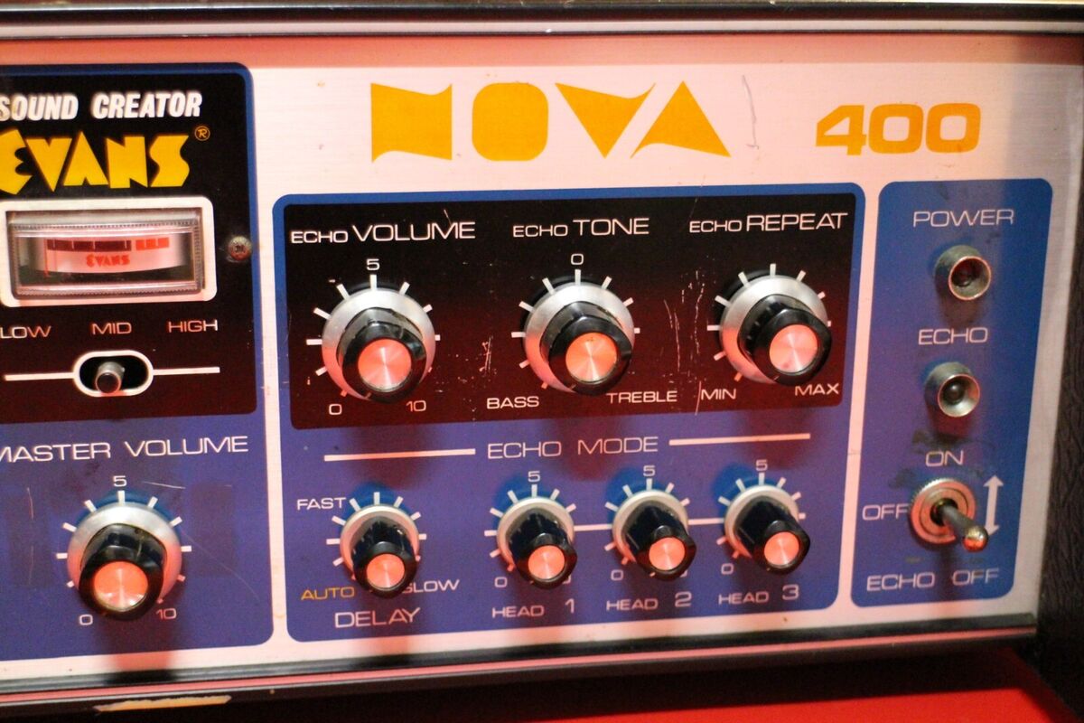 Vintage Evans Nova 400 Sound Creator Tape Echo Delay Machine Vintage Evans Nova 400 Sound Creator Tape Echo Delay Machine