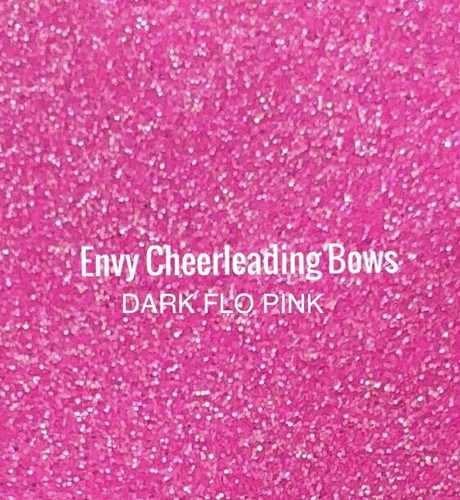 CHEERLEADING DANCE GYM GLITTER HAIR BOW 27 COLOURS FREE NAME PRINTED - Picture 33 of 65
