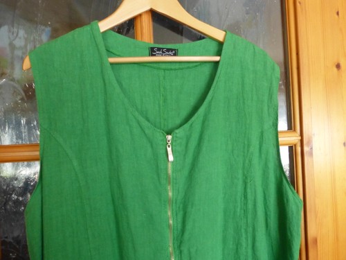 SARAH SANTOS Leinen Kleid, Gr. L, Lagenlook - Bild 2 von 6