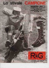 advertising Pubblicità -STIVALI MOTO  RG 1975-A.GRITTI  REGOLARITA-ENDURO EPOCA