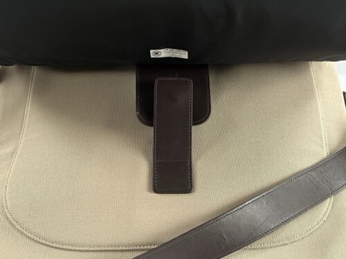 Borsa messenger unisex a tracolla Banana Republic grande neutra tela pelle - Foto 3 di 14