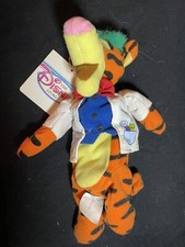 VTG DISNEY STORE HALLOWEEN TIGGER MAD SCIENTIST WINNIE POOH BEANBAG PLUSH NWT
