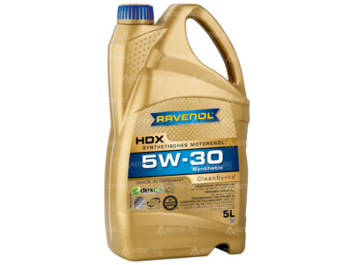 5 Liter RAVENOL HDX SAE 5W-30, Motoröl Made in Germany