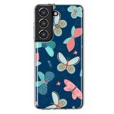 Mundaze Case for Samsung Galaxy S22 Cover Cute Butterflies