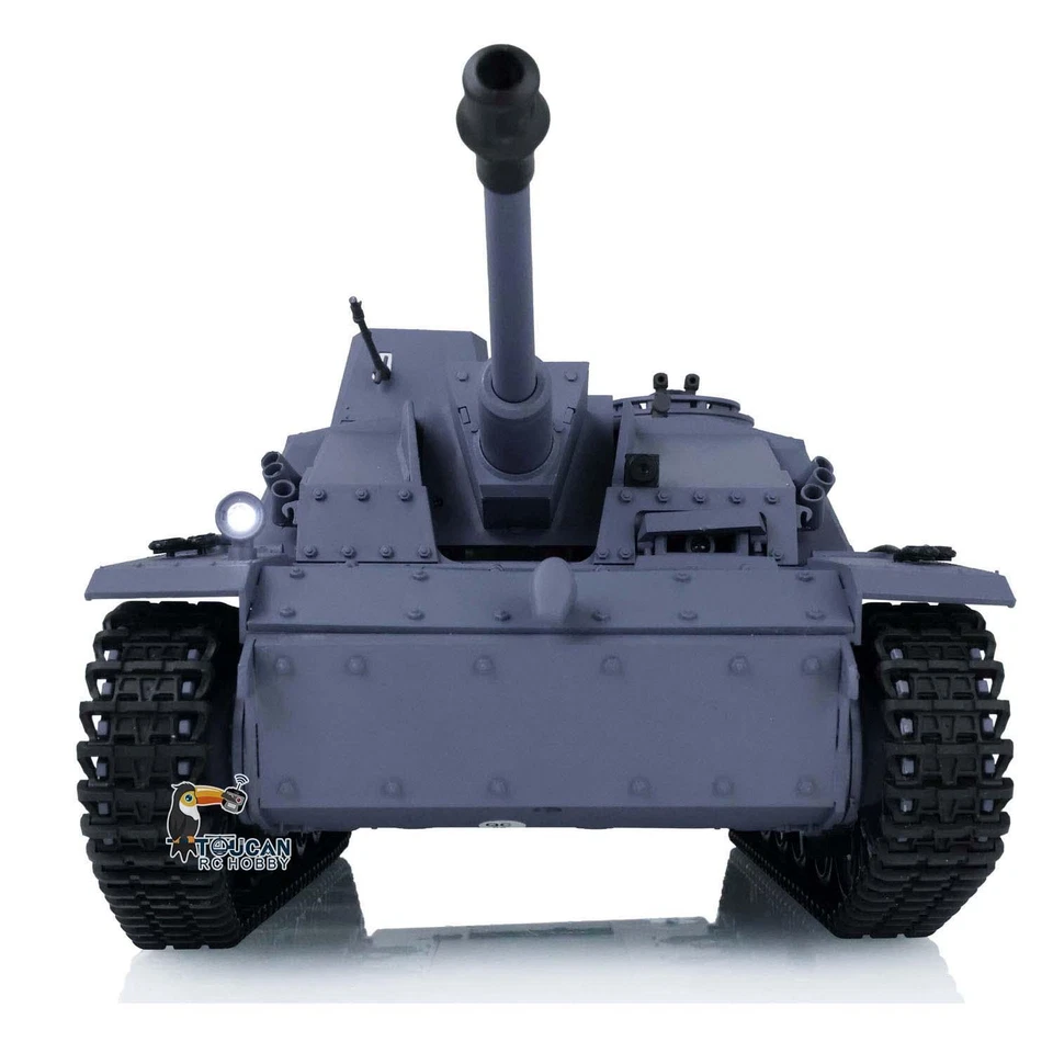1/16 7.0 Henglong Plastic Stug III IR BB RTR RC Tank 3868 Steel Gearbox FPV Smog - Image 2 of 4