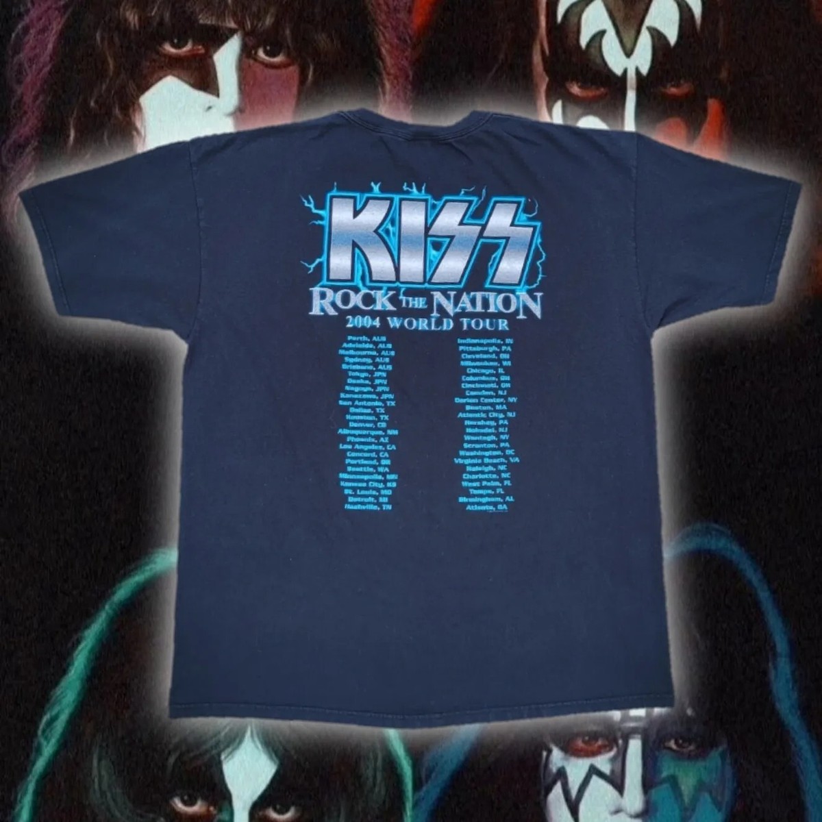 2004 Kiss Rock the Nation Tour shirt. Has 2 holes. | eBay