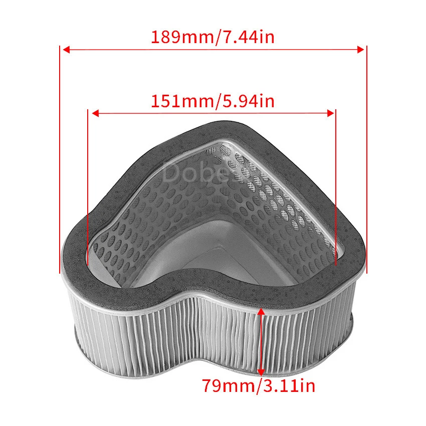 Repuesto elemento filtro aire honda vtx1800t3 08 vtx1800s1/s2/s3 2004-2006 Foto 4 de 4