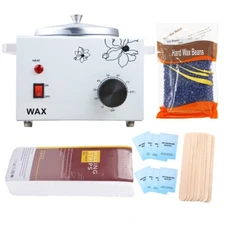 Pro Wax warmer Machine Pot Hot Single Heater Depilatory Home Waxing Kit Beans