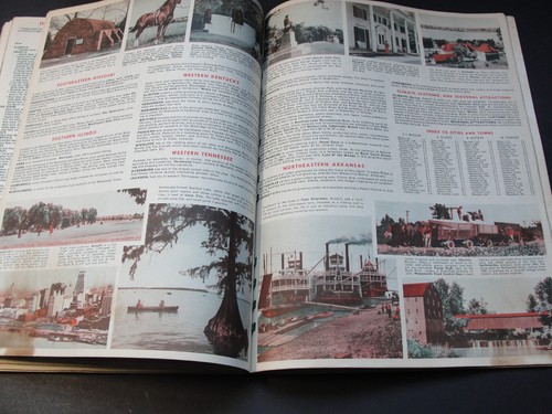 Conoco Oil Co.-Gas/Oil Ads-Touraide Travel Guide Maps-1946 Spiral Bound Booklet. - Picture 12 of 13