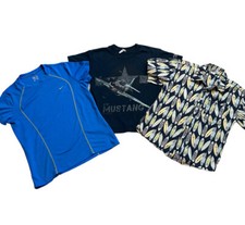 3 Boys Hawaiian Shirt Running TShirt  P-51 T-Shirt Clothing Lot SMALL