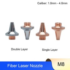 M8 Fiber Laser Single Double Layer Nozzle OD 15mm Hight 19mm for Laser Head