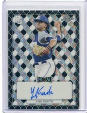 2022 Leaf Perfect Game All American Autographs Black Wave Josh Knoth Auto 1/5