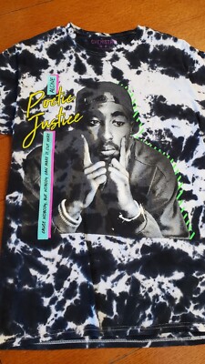 T-shirt Homme 2pac Hip Hop Gris Moyen - Taille M - Coton - Occasion Très Bon état