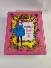 Barbie 1968 The World of Barbie Doll Case Pink 1002 Vintage Slight Scuffs