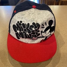 Disney Parks Mickey Mouse Graffiti Snapback Baseball Hat - Angry Mouse 3D Adult