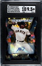 2021 Bowman Draft Marco Luciano Invicta Gold Refractor /50 Auto RC SGC 9.5