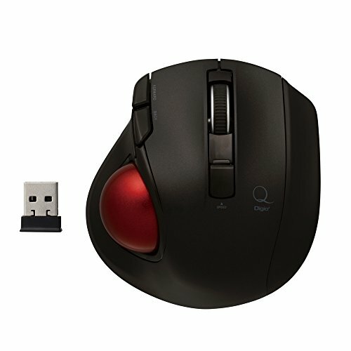 Nakabayashi Digio 2 Q Minimal Trackball Bluetooth Mouse Quiet 5 Button black - Picture 3 of 4