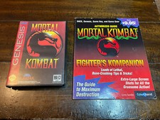 Mortal Kombat Sega Genesis, 1993 Comple in Box w/Manual Strategy Guide