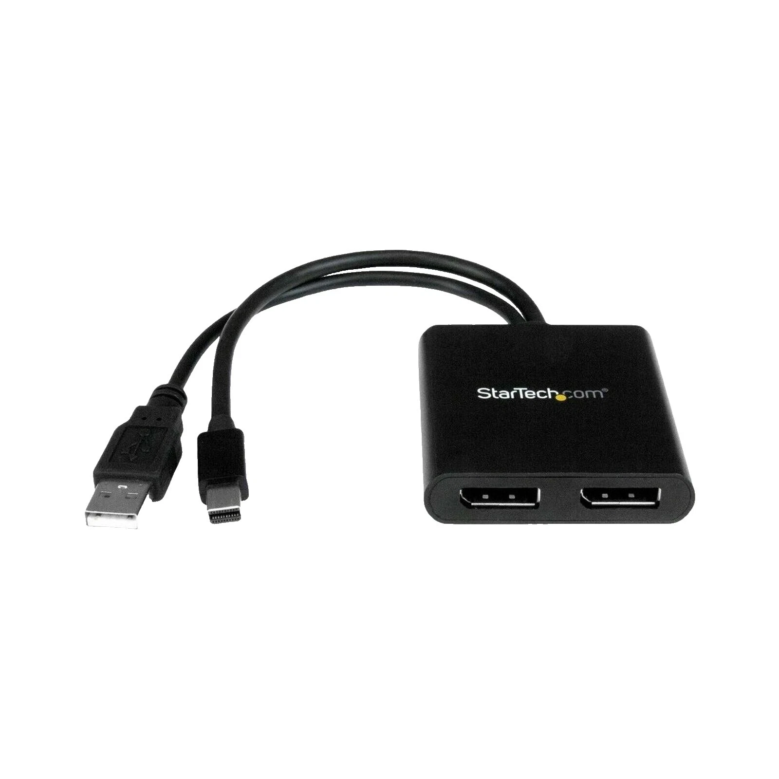 Black DisplayPort Female Monitor/AV Splitter Cables