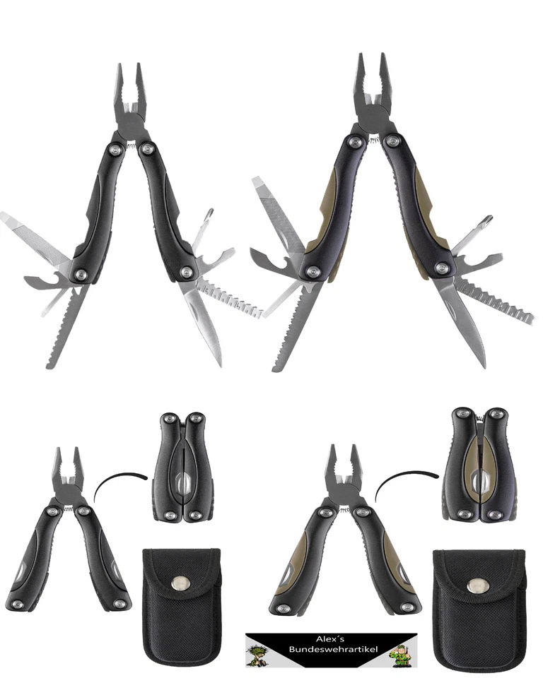 MIL-TEC Militär Multi Tool Kombi Multifunktionstool Werkzeug Outdoor Camping Neu Mil