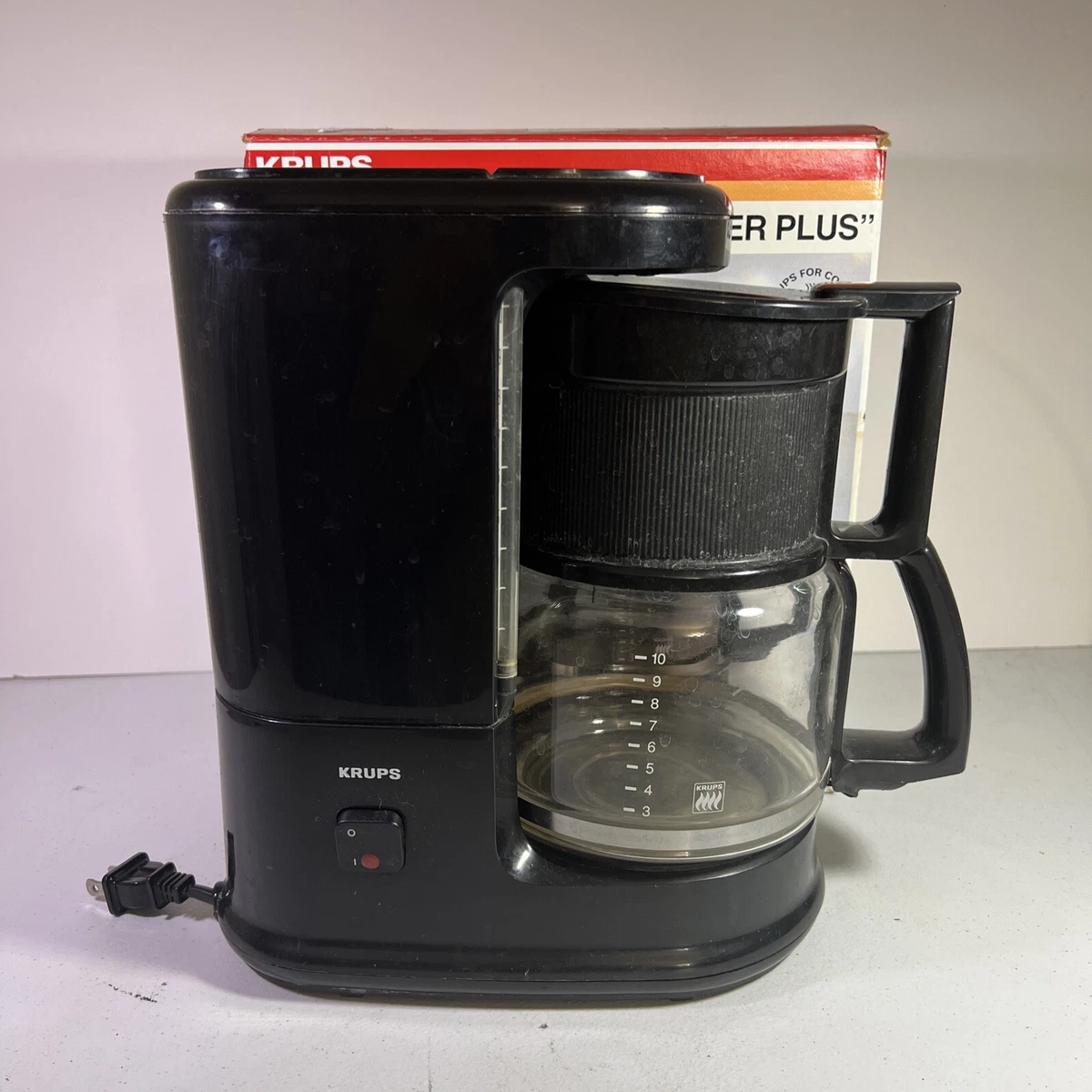 Vintage Krups Brewmaster Plus 10 Cup Coffee Maker Type 140 in Black