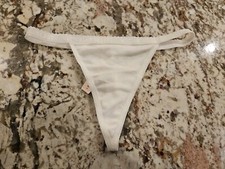 True Vintage Victoria  s Secret Signature Waistband Low Rise V String Panties