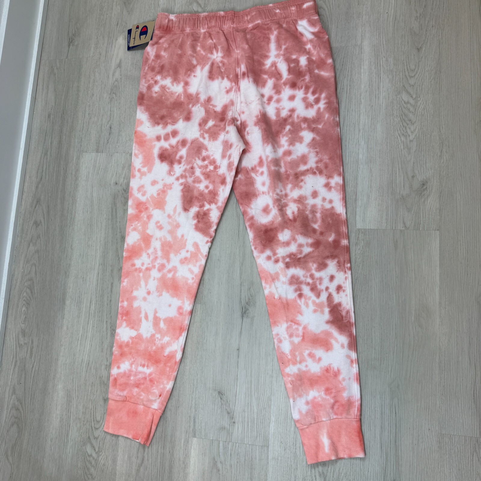 Champion Tie Dye Sweatpants Mens Large Pink White eBay