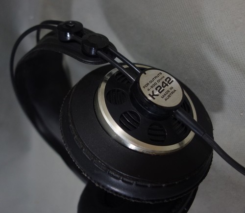 Casque vintage AKG K-242 studio hi-fi headphones 4 - 600 Ohms - Made in Austria - Afbeelding 8 van 8