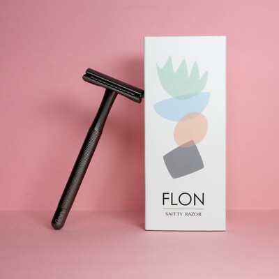 FLON Single 2.0 wiederverwendbarer zweischneidiger Rasierhobel Damen/Herren perfekte Rasur Geschenk