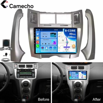 4+64GB Für Toyota Yaris 2005-2012 Autoradio Android 15 Carplay GPS Navi WIFI BT