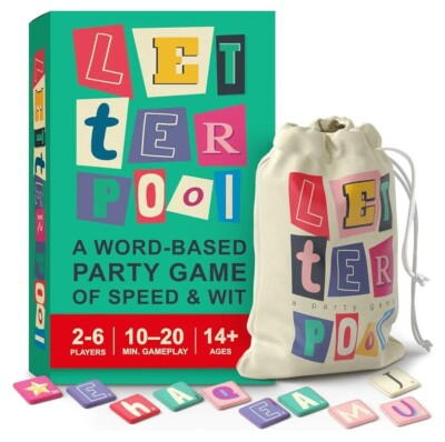 Letterpool: Brettspiele für 2-6 Spieler für Erwachsene, Familie & Jugendliche   lustige Wortspiele