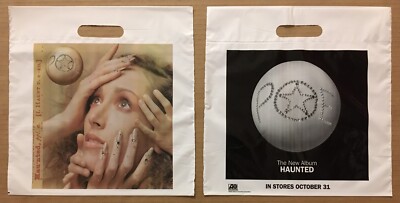 POE Vintage 2000 DOUBLE SIDED PROMO PLASTIC SHOPPING  BAG 11.5x12 for Haunted CD