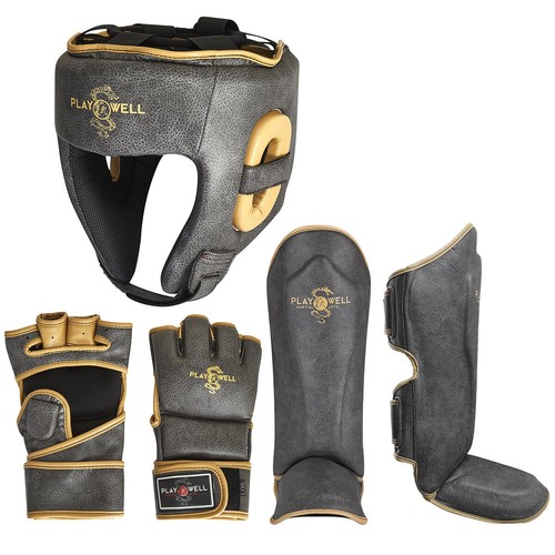 Gants de boxe pro cuir KING blanc - Asia Sport